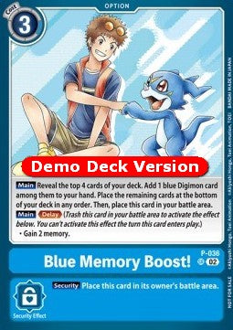 Blue Memory Boost! (P-036)