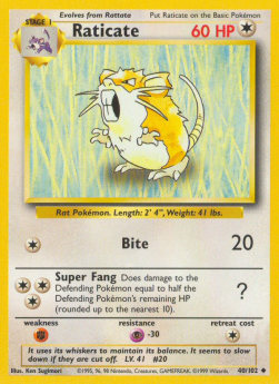 Raticate - Base Set (Uncommon) [BS-40]