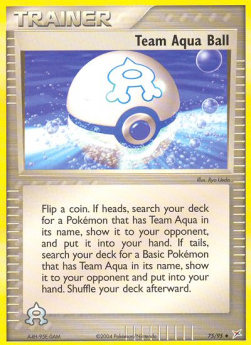 Team Aqua Ball - EX Team Magma vs Team Aqua (Uncommon) [MA-75]