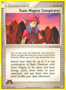 Team Magma Conspirator - EX Team Magma vs Team Aqua (Uncommon) [MA-82]