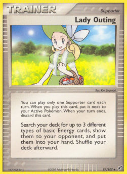 Lady Outing - EX Deoxys (Uncommon) [DX-87]