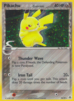 Pikachu δ Delta Species - EX Legend Maker (Secret Rare) [LM-93]