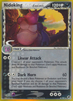 Nidoking δ Delta Species - EX Dragon Frontiers (Holo Rare) [DF-6]