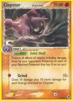 Cloyster δ Delta Species - EX Dragon Frontiers (Rare) [DF-14]