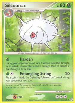 Silcoon Lv.8 - Diamond & Pearl (Uncommon) [DP-63]