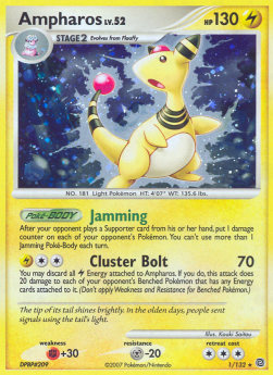 Ampharos Lv.52 - Secret Wonders (Holo Rare) [SW-1]
