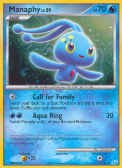 Manaphy Lv.20 - DP Trainer Kit (Common) [TK3-M4]