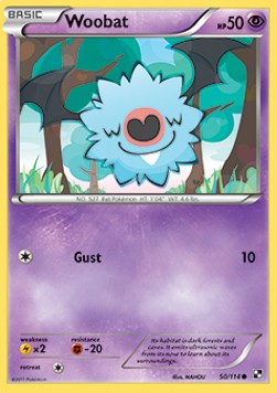 Woobat - Black & White (Common) [BLW-50]