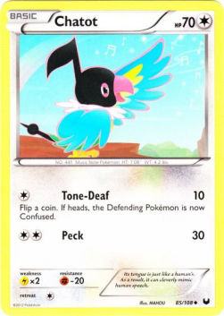 Chatot - Dark Explorers (Uncommon) [DEX-85]