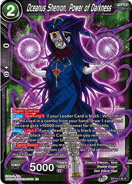 Oceanus Shenron, Power of Darkness - Cross Spirits (Rare) [BT14-136]