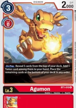 Agumon (BT1-010) - Release Special Booster v1.0 (Rare) [SR1.0-BT1-010]