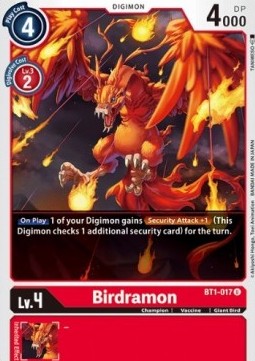 Birdramon (BT1-017) - Release Special Booster v1.0 (Uncommon) [SR1.0-BT1-017]