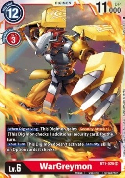 WarGreymon (BT1-025) (V.1) - Release Special Booster v1.0 (Super Rare) [SR1.0-BT1-025]