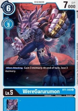WereGarurumon (BT1-040) - Release Special Booster v1.0 (Uncommon) [SR1.0-BT1-040]