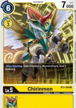 Chirinmon (BT1-058) - Release Special Booster v1.0 (Uncommon) [SR1.0-BT1-058]