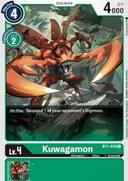 Kuwagamon (BT1-070) - Release Special Booster v1.0 (Uncommon) [SR1.0-BT1-070]