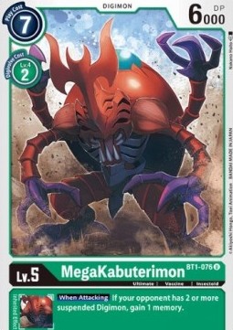 MegaKabuterimon (BT1-076) - Release Special Booster v1.0 (Uncommon) [SR1.0-BT1-076]