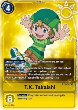 T.K. Takaishi (BT1-087) - Promos: Release Special Booster v1.0 (Alternative Art) [SR1.0P-BT1-087]