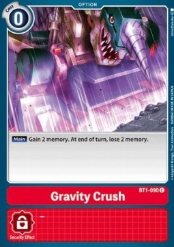 Gravity Crush (BT1-090) - Release Special Booster v1.0 (Common) [SR1.0-BT1-090]