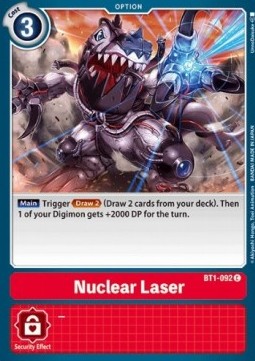 Nuclear Laser (BT1-092) - Release Special Booster v1.0 (Common) [SR1.0-BT1-092]