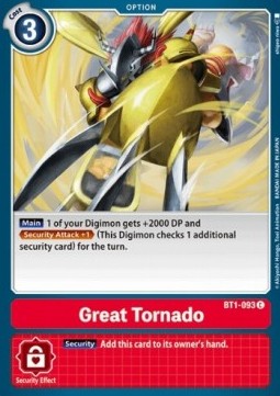 Great Tornado (BT1-093) - Release Special Booster v1.0 (Common) [SR1.0-BT1-093]