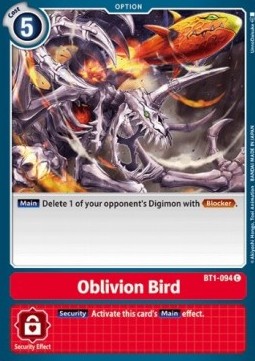 Oblivion Bird (BT1-094) - Release Special Booster v1.0 (Common) [SR1.0-BT1-094]