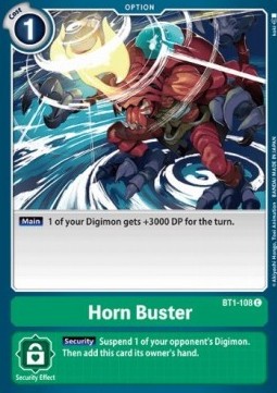 Horn Buster (BT1-108) - Release Special Booster v1.0 (Common) [SR1.0-BT1-108]