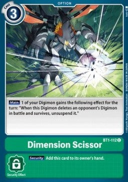 Dimension Scissor (BT1-112) - Release Special Booster v1.0 (Common) [SR1.0-BT1-112]