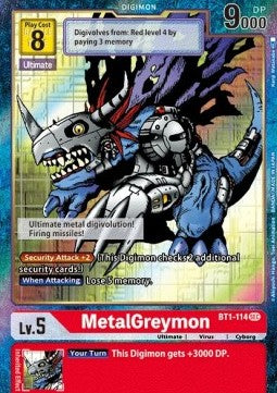 MetalGreymon (BT1-114) (V.2) - Release Special Booster v1.0 (Alternative Art) [SR1.0-BT1-114]