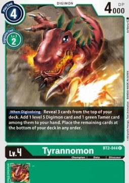 Tyrannomon (BT2-044) - Release Special Booster v1.0 (Common) [SR1.0-BT2-044]