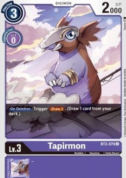 Tapirmon (BT2-070) - Release Special Booster v1.0 (Uncommon) [SR1.0-BT2-070]