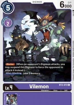 Vilemon (BT2-072) - Release Special Booster v1.0 (Common) [SR1.0-BT2-072]