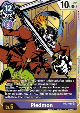Piedmon (BT2-080) (V.2) - Release Special Booster v1.0 (Alternative Art) [SR1.0-BT2-080]
