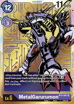 MetalGarurumon (BT2-081) (V.2) - Release Special Booster v1.0 (Alternative Art) [SR1.0-BT2-081]