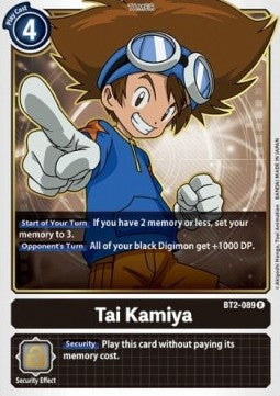 Tai Kamiya (BT2-089) - Release Special Booster v1.0 (Rare) [SR1.0-BT2-089]