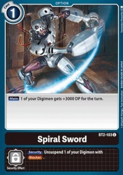 Spiral Sword (BT2-103) - Release Special Booster v1.0 (Common) [SR1.0-BT2-103]