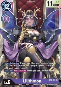 Lilithmon (BT3-091) (V.1) - Release Special Booster v1.0 (Super Rare) [SR1.0-BT3-091]