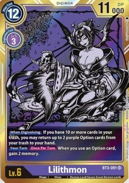 Lilithmon (BT3-091) (V.2) - Release Special Booster v1.0 (Alternative Art) [SR1.0-BT3-091]