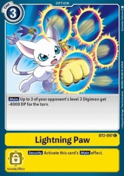 Lightning Paw (BT2-097) - Release Special Booster v1.5 (Common) [SR1.5-BT2-097]