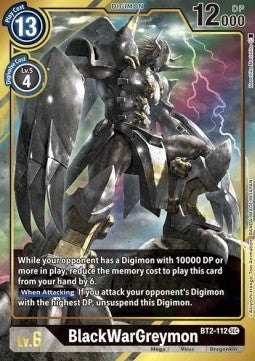 BlackWarGreymon (BT2-112) (V.2) - Release Special Booster v1.5 (Alternative Art) [SR1.5-BT2-112]