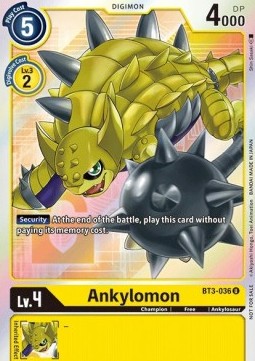 Ankylomon (BT3-036) - Promos: Release Special Booster v1.5 (Alternative Art) [SR1.5P-BT3-036]