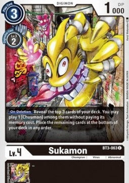 Sukamon (BT3-063) - Release Special Booster v1.5 (Common) [SR1.5-BT3-063]