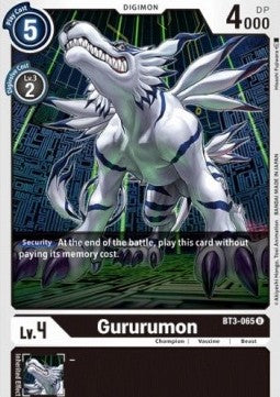 Gururumon (BT3-065) - Release Special Booster v1.5 (Uncommon) [SR1.5-BT3-065]