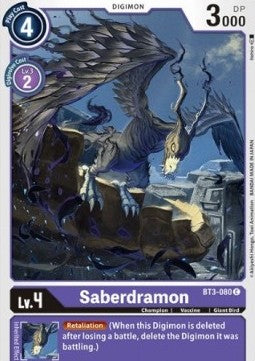 Saberdramon (BT3-080) - Release Special Booster v1.5 (Common) [SR1.5-BT3-080]