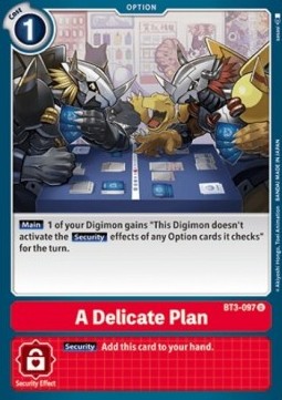 A Delicate Plan (BT3-097) - Release Special Booster v1.5 (Uncommon) [SR1.5-BT3-097]