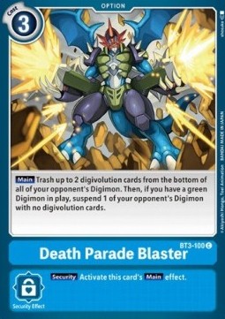 Death Parade Blaster (BT3-100) - Release Special Booster v1.5 (Common) [SR1.5-BT3-100]