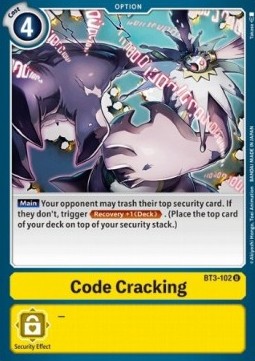Code Cracking (BT3-102) - Release Special Booster v1.5 (Uncommon) [SR1.5-BT3-102]