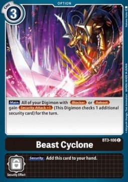 Beast Cyclone (BT3-106) - Release Special Booster v1.5 (Common) [SR1.5-BT3-106]