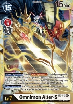 Omnimon Alter-S (BT3-112) (V.1) - Release Special Booster v1.5 (Secret Rare) [SR1.5-BT3-112]