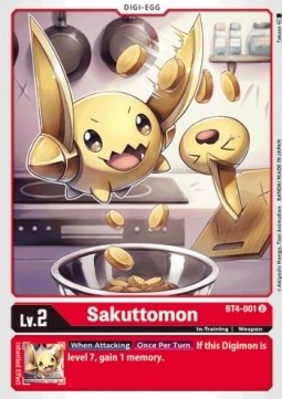 Sakuttomon (BT4-001) - Great Legend (Uncommon) [BT-04-BT4-001]
